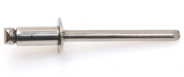 Rivet aveugle inox A2/inox tête goutte de suif 3,2x8mm