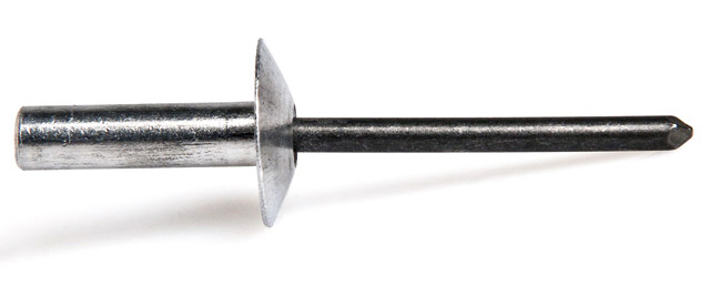 Rivet de noyau en aluminium, rivet d'extraction à tête ronde ouverte, rivet  de noyau en aluminium de la rivette de rivets, ongles en acier au carbone
